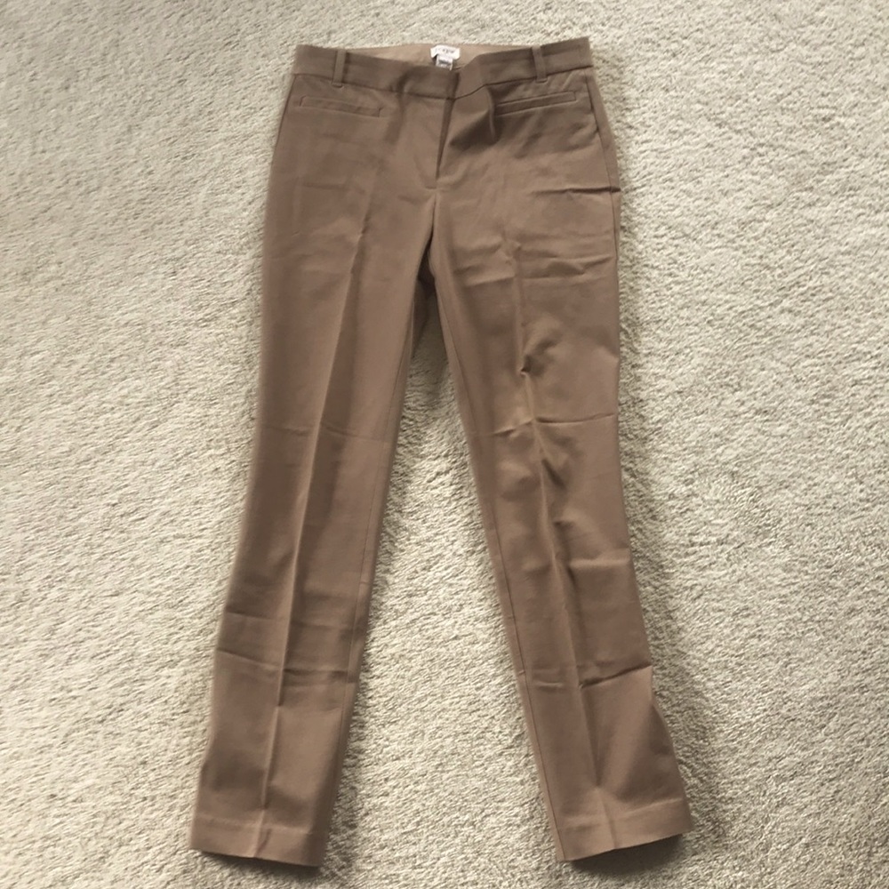 J. Crew Factory Tan Stretch Dress Pants Slacks Sz 4